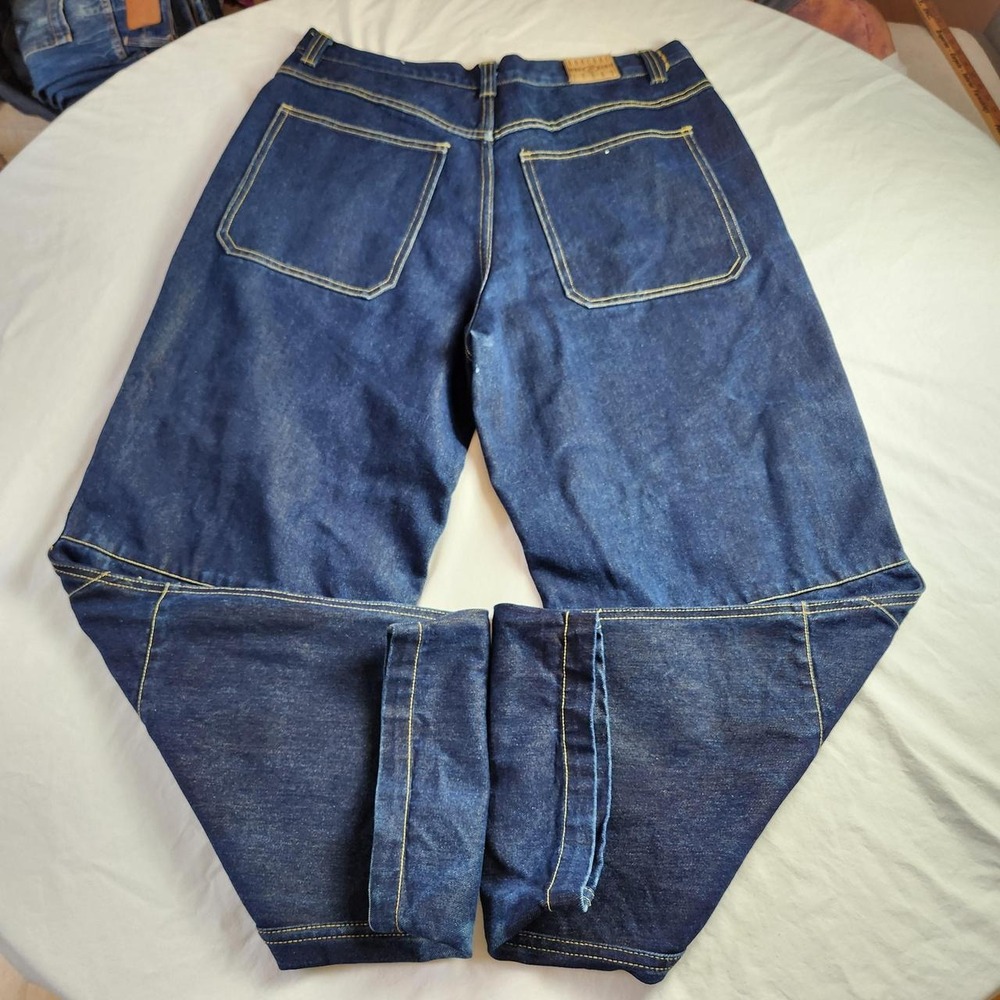 Barcode Mens Blue Denim Jeans 38x34 Vintage Y2K Baggy Skater Hip Hop Streetwear
